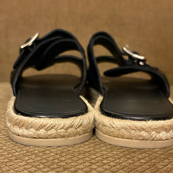 Pre-owned authentic Saint Laurent black double stray espadrilles - Picture 8 of 13